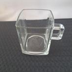 SENSEO DOUWE EGBERTS glas, vierkant, logo binnen, Verzamelen, Glas en Borrelglaasjes, Ophalen of Verzenden, Zo goed als nieuw