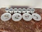 Porcelaine de Paris kop en schotel set - 7 stuks, Antiek en Kunst, Ophalen of Verzenden
