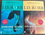 J.D. Robb - Explosief vermoord & Vermoorde getuige, Boeken, Ophalen of Verzenden, Gelezen, J D Robb