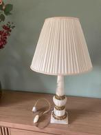 Hoge vintage tafellamp Onyx Marmer met vergulde details, Huis en Inrichting, Lampen | Tafellampen, Ophalen, Zo goed als nieuw