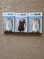 ANNI ROLFI KATOENEN HEMDJES 2 WITTE EN 1 ZWARTE MAAT M, Kleding | Dames, Anni Rolfi, Slip, Ophalen of Verzenden, Zwart