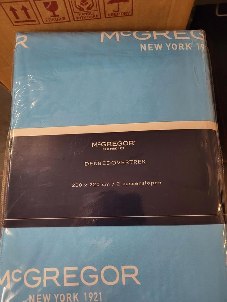 McGregor Gift Blue Dekbedovertrek - Nieuw!, Huis en Inrichting, Slaapkamer | Beddengoed, Nieuw, Dekbedovertrek, Tweepersoons, Blauw