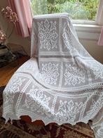 Brocante Gehaakte sprei  Wit katoen.  Ong. 200 x 200 cm, Ophalen of Verzenden