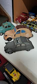 Citroën 2CV Modellen - 4 Stuks, Hobby en Vrije tijd, Modelauto's | 1:18, Ophalen of Verzenden