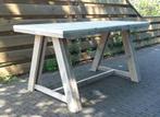 Tuintafel eettafel 160cm A-poten gerecycled hout, Ophalen, Nieuw, Rechthoekig, Hout