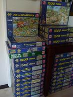 Jan van Haasteren puzzels van 1500 stukjes COMPLEET!, Ophalen of Verzenden, 500 t/m 1500 stukjes, Zo goed als nieuw, Legpuzzel