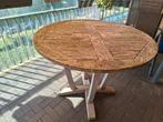 Legand dining tuintafel rond teak 100 cm, Tuin en Terras, Tuintafels, Ophalen, Gebruikt, Rond, Teakhout