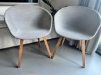 Gestofeerde hay stoelen AAC22, Huis en Inrichting, Stoelen, Ophalen, Gebruikt, Grijs, Twee