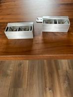 Aluminium wandlampjes 2stuks, Huis en Inrichting, Lampen | Wandlampen, Ophalen, Gebruikt, Overige materialen, Aluminium