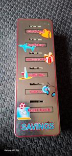 Vintage spaarpot savings it's all about money met geluid
Get, Ophalen of Verzenden, Metaal of Blik