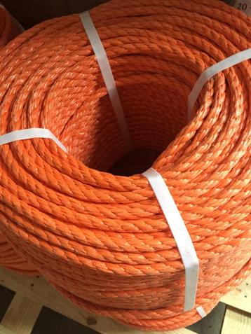 TOUW POLYPROP 10mm rollen a 220mtr oranje beschikbaar voor biedingen