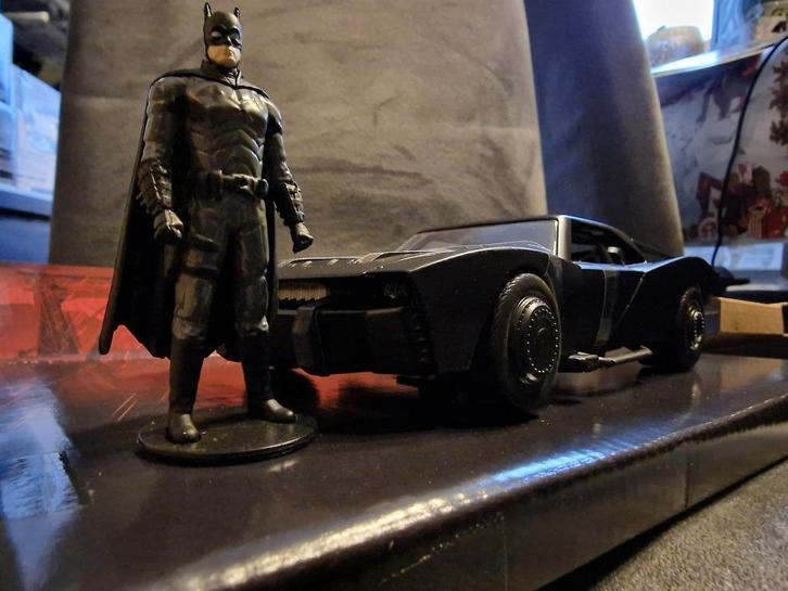 Batmobile met Batmobile Jada 1:24, Hobby en Vrije tijd, Modelauto's | 1:24, Nieuw, Auto, Jada, Ophalen of Verzenden