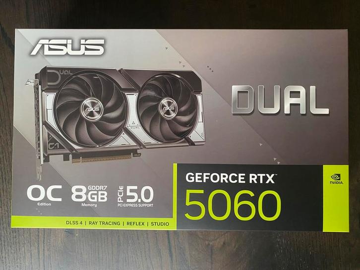 Asus GeForce RTX 5060 OC 8GB Dual - Nieuw in doos, Computers en Software, Videokaarten, Nieuw, Nvidia, PCI-Express 5.0, Overige soorten