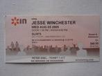 Jesse Winchester ticket 2009 concert San Francisco Slim's, Foto of Kaart, Gebruikt, Ophalen of Verzenden