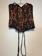 Corset met vlammen - Maat S, Ophalen of Verzenden, Zwart, Body of Korset