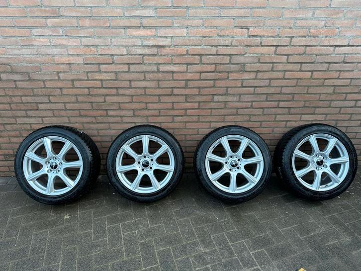 Winterset 17 inch 5x112 Oxxo met Hankook winterbanden, Auto-onderdelen, Banden en Velgen, Banden en Velgen, Winterbanden, 17 inch