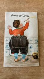 Oude ansichtkaart Groeten uit Utrecht fantasie broekje, Verzamelen, Ansichtkaarten | Nederland, Ophalen of Verzenden, 1920 tot 1940