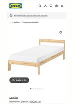 Z.g.a.n. Ikea Neiden Bedframe 90x200, Huis en Inrichting, Slaapkamer | Bedden, Ophalen, 90 cm, Eenpersoons, Wit