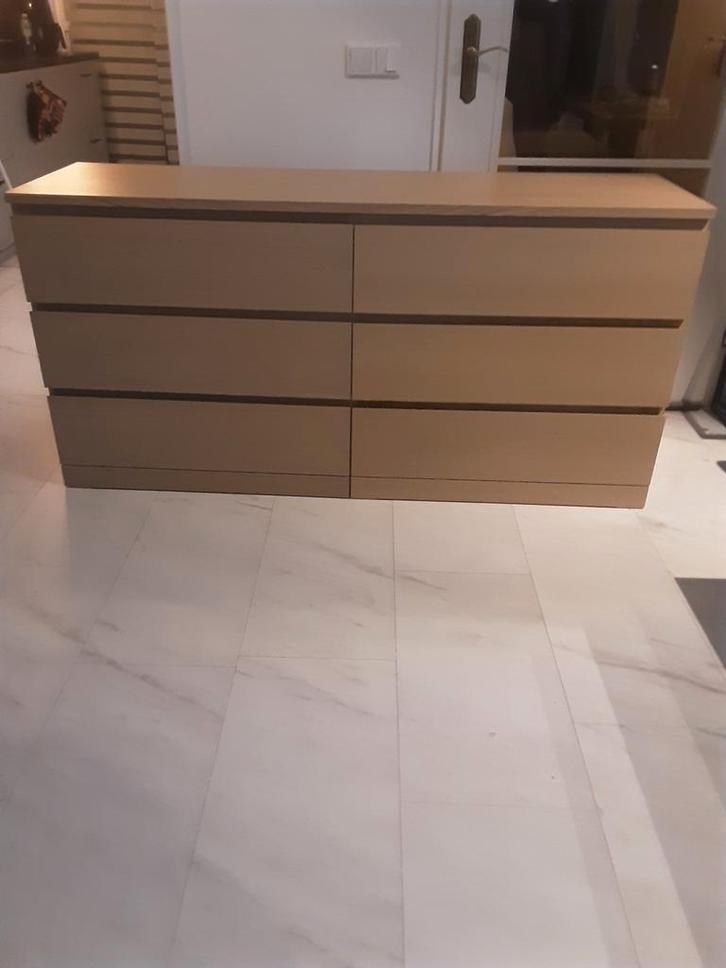 Mooie ikea malm ladekast met 6 ruime lades, Huis en Inrichting, Kasten | Ladekasten, Zo goed als nieuw, Minder dan 100 cm, 150 tot 200 cm