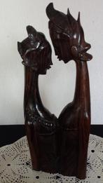 Houtsnijwerk Indonesia ~ Mythische Figuren ~ Rama & Sita, Ophalen of Verzenden