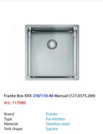 Franke box bxx  wasbak, Nieuw, Minder dan 100 cm, 25 tot 50 cm, 50 tot 100 cm