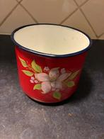 Melkkannetje emaille rood, Antiek en Kunst, Ophalen