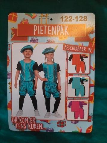 Pietenpakje blauw zwart maat 116-122-128 beschikbaar voor biedingen