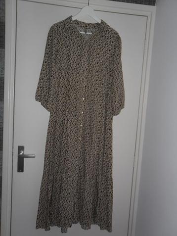 Soyaconcept Beige Maxi-Jurk Met Print Maat XL beschikbaar voor biedingen