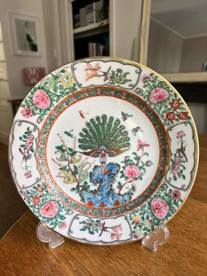 Chinees Familie Rose Canton bord, Antiek en Kunst, Antiek | Porselein, Ophalen of Verzenden