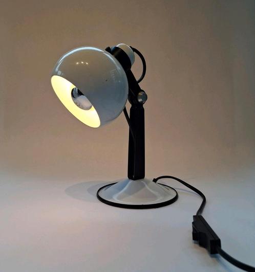 Italiaans Retro Eyeball Bureaulamp, Huis en Inrichting, Lampen | Tafellampen, Zo goed als nieuw, Minder dan 50 cm, Ophalen of Verzenden