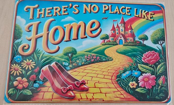 Wizard of Oz Metalen Plaque - Thuis, Huis en Inrichting, Woonaccessoires | Wanddecoraties, Nieuw, Ophalen of Verzenden