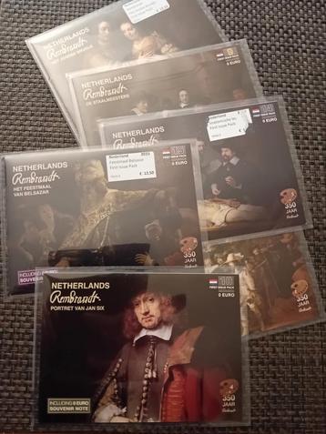 Rembrandt 0 euro biljetten UNC Limited Edition (6 biljetten) beschikbaar voor biedingen