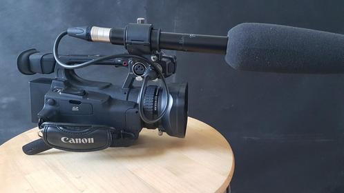 Canon xf100, sennheiser me66,filmcity rig, Audio, Tv en Foto, Videocamera's Digitaal, Zo goed als nieuw, Camera, Geheugenkaart