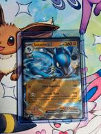 Lucario EX 051/131 Prismatic Evolutions Pokemon Kaarte, Ophalen of Verzenden, Zo goed als nieuw, Losse kaart