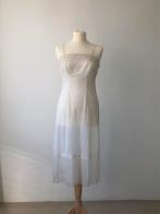 Geborduurde jurk met gouddraad details, Maat 38/40 (M), Wit, Ophalen of Verzenden, Zo goed als nieuw