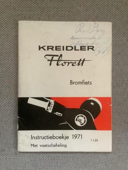 Kreidler Florett instructieboekje 1971. Met voetschakeling., Fietsen en Brommers, Handleidingen en Instructieboekjes, Ophalen of Verzenden