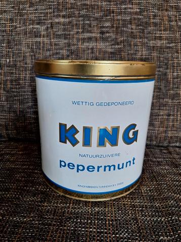 Oud blik van King-Pepermunt beschikbaar voor biedingen