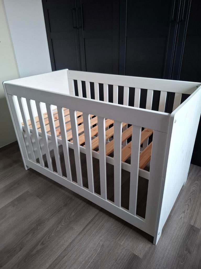 Woood Ledikant Grenen Geborsteld Wit 60x120 New Life, Ophalen, Ledikant
