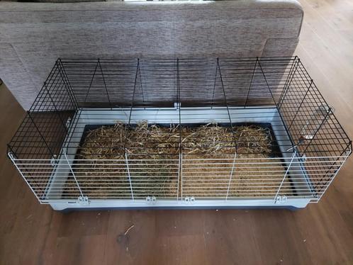 Konijnenhok 120x60 Ferplast, Dieren en Toebehoren, Knaagdieren en Konijnen | Hokken en Kooien, Zo goed als nieuw, Kooi, 90 cm of meer