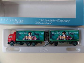 Mercedes vrachtwagen / aanhanger Brauhaus Dessau  (Herp) beschikbaar voor biedingen