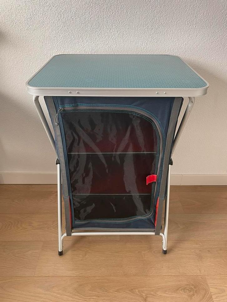 Opvouwbare kampeerkast Decathlon, Caravans en Kamperen, Kampeermeubelen, Gebruikt, Campingkast, Ophalen