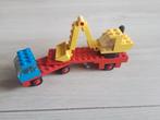 Lego 649 Vintage Legoland Low-Loader With Excavator, Ophalen of Verzenden, Gebruikt