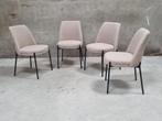 !!ACTIE!! Set van 4 eetkamerstoelen Ella Bouclé - Zand, Nieuw