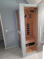 Infrarood sauna Fonteyn 1 persoons met radio en verlichting, Sport en Fitness, Sauna, Ophalen, Zo goed als nieuw, Infrarood, Complete sauna