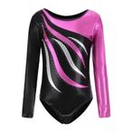 Turnpakje zwart roze 116 122 128 134 140 146 152 158 gympak, Ophalen of Verzenden, Nieuw, Roze, Turnpak(je)