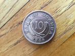 Munt Uganda 10 cents 1966, Ophalen of Verzenden, Overige landen, Losse munt