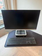 HP Computer + Scherm, Toetsenbord & WiFi Adapter, Ophalen, Gebruikt, 2 tot 3 Ghz, Met monitor