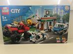 Lego City 60245 Monstertruck overval, Kinderen en Baby's, Speelgoed | Duplo en Lego, Ophalen of Verzenden, Zo goed als nieuw, Complete set