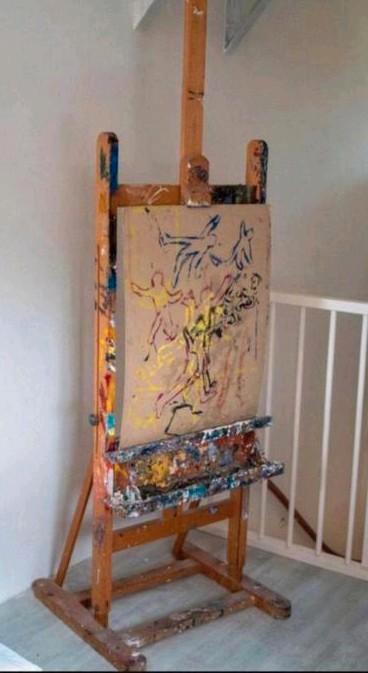 Herman brood schildersezel, Antiek en Kunst, Kunst | Overige Kunst, Ophalen