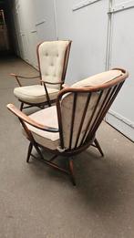 Set van 3 vintage ercol design stoelen, Huis en Inrichting, Fauteuils, Ophalen, Gebruikt, Minder dan 75 cm, Hout